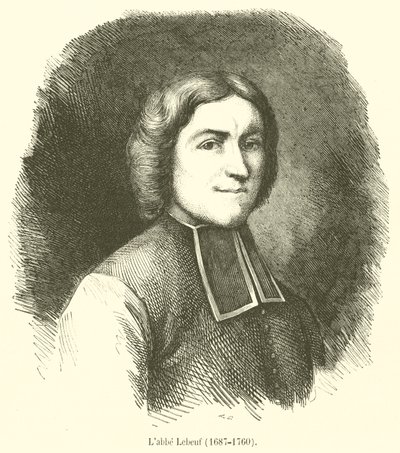 Labbe Lebeuf, 1687-1760 de French School